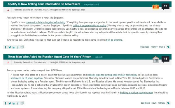 Slashdot News for nerds ~ Content Curation for SEO
