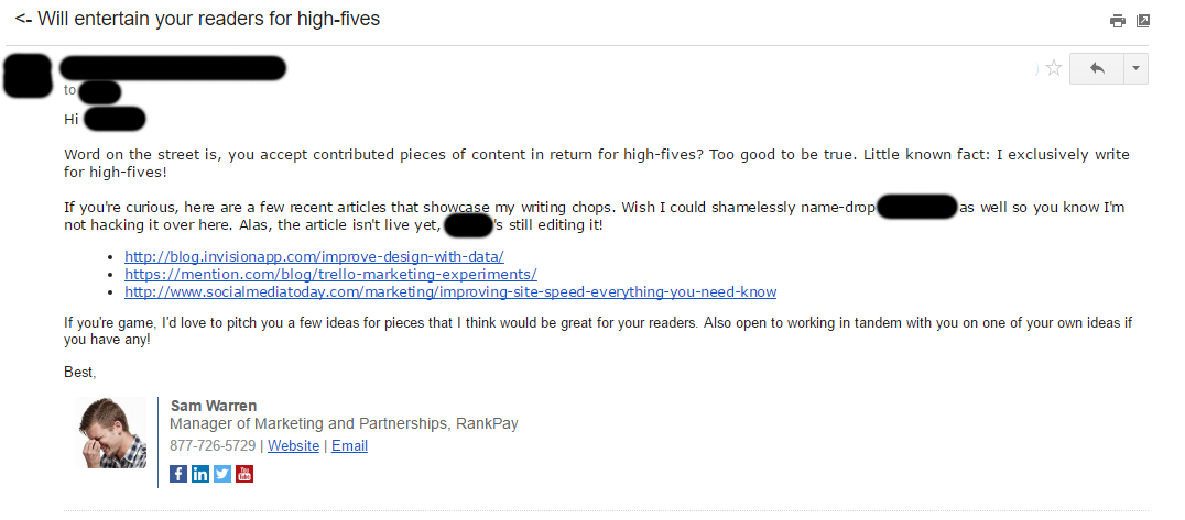 entertaining-email-template