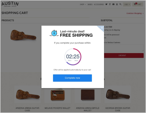 ecommerce unique offer