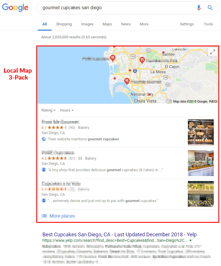 google local map pack
