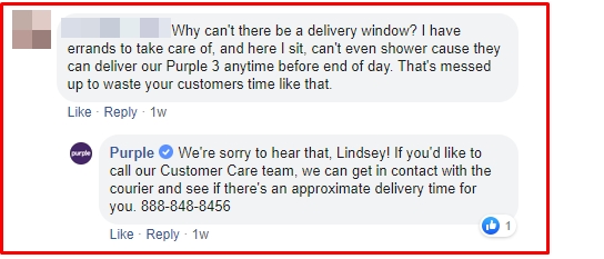 purple mattress customer service